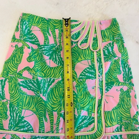 Lilly Pulitzer Skirt Sz 2 Zebras & Butterflies - Picture 6 of 6